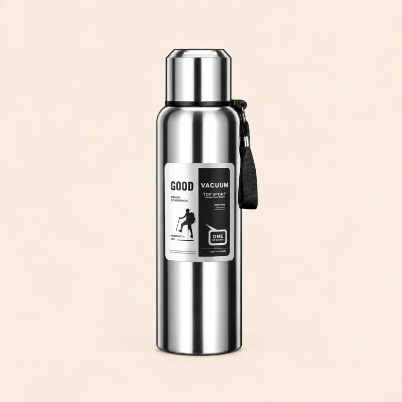Gourde isotherme 1 L en acier inoxydable double paroi