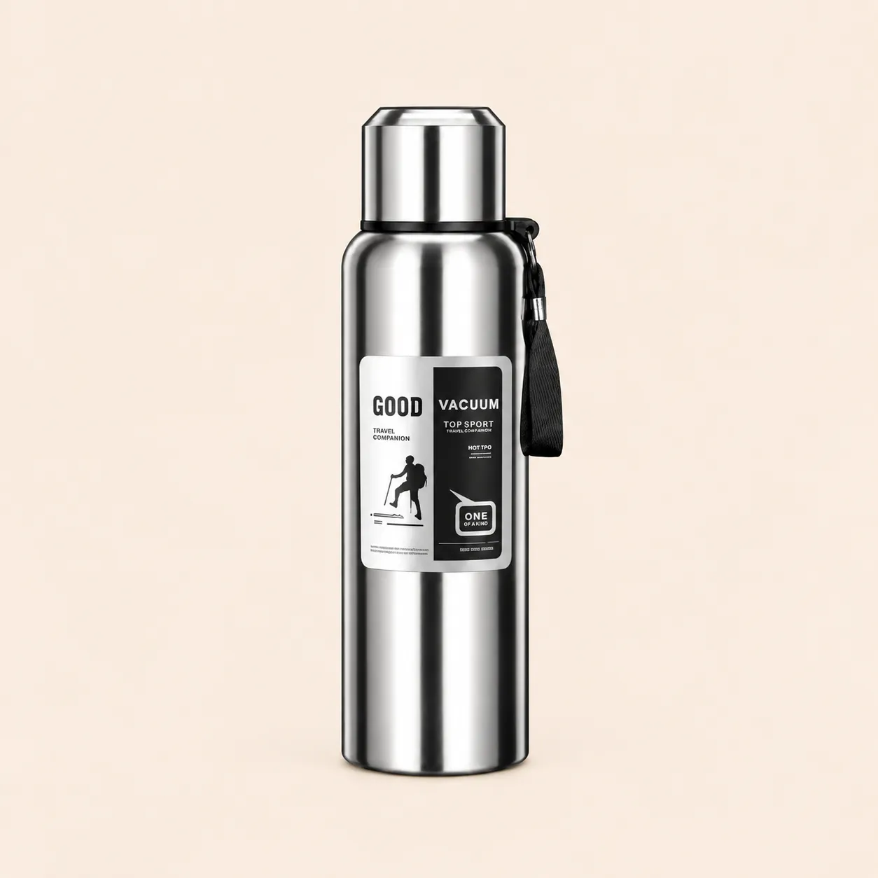 Gourde isotherme 1 L – Bouteille inox double paroi