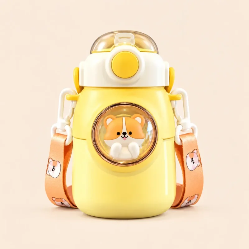 Gourde isotherme enfant 700 ml en acier inoxydable avec poignée