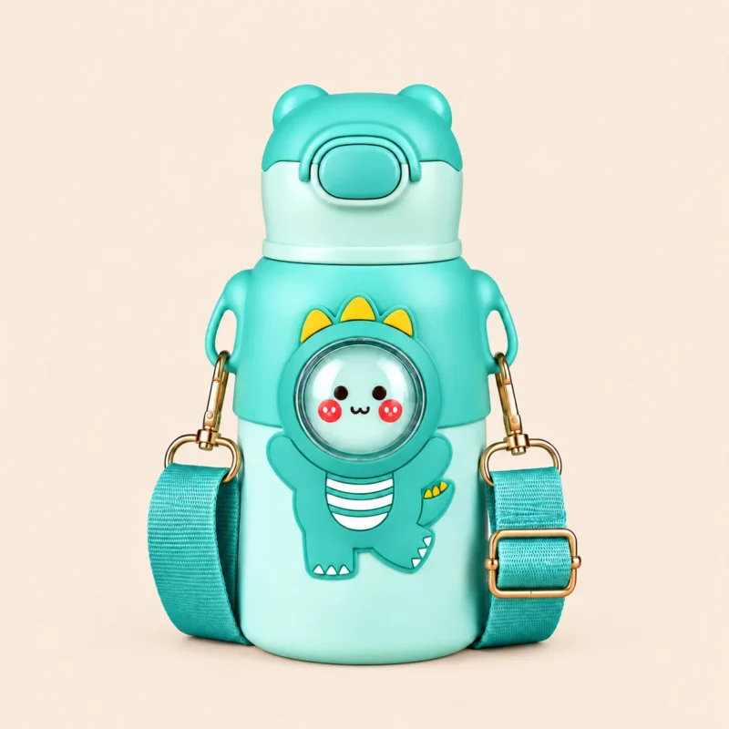 Gourde isotherme enfant 500 ml avec poignée et bandoulière