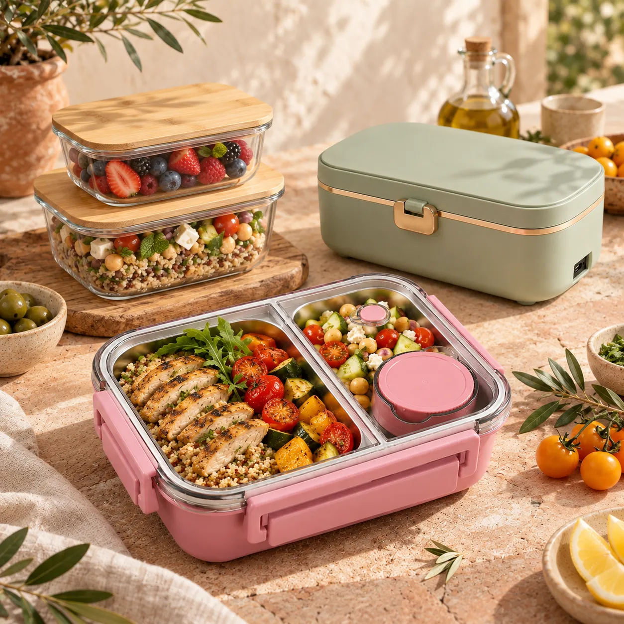 Lunch box inox micro onde avec alternatives pour réchauffer son repas