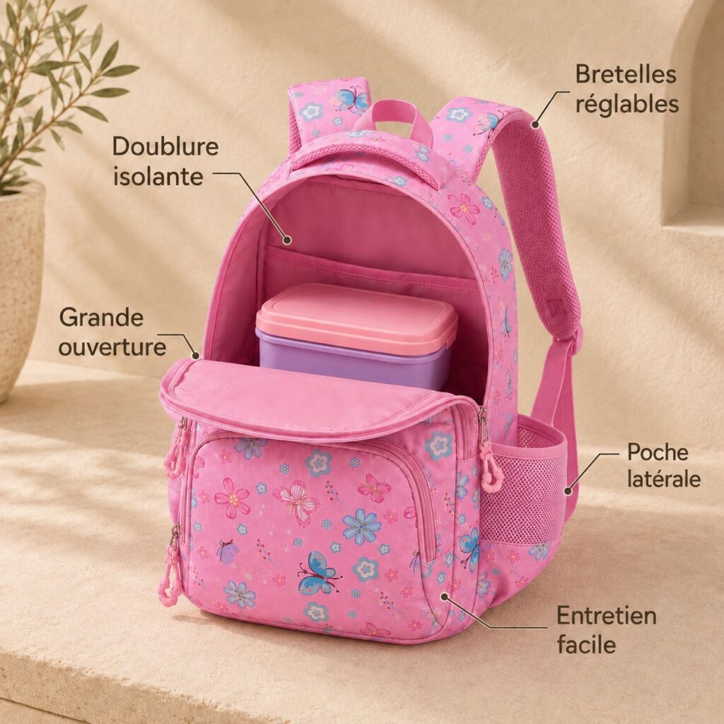Critères pour choisir un sac à dos isotherme enfant confortable et pratique