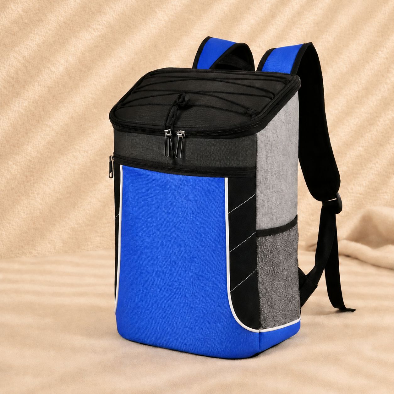 Sac à dos isotherme compact pour transporter repas, canettes et bouteilles
