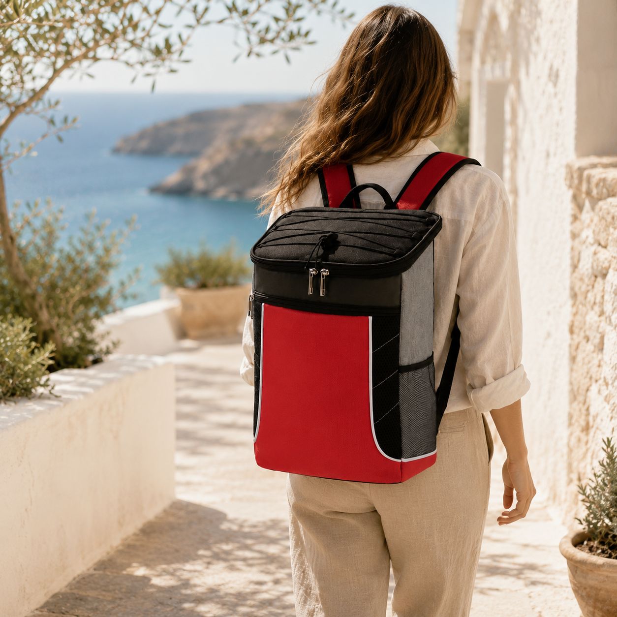 Sac à dos isotherme – format compact pour repas et boissons – Image 3
