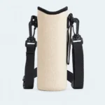 Sac isotherme bouteille beige avec bandoulière réglable