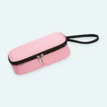 Sac isotherme médicaments rose, trousse compacte pour insuline avec double zip et dragonne noire