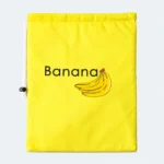 Pochette isotherme pour fruits et légumes jaune à cordon