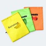 Pochette isotherme pour fruits et légumes multicolore à cordon