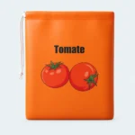 Pochette isotherme pour fruits et légumes orange à cordon