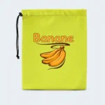 Pochette isotherme pour fruits et légumes vert jaune à cordon